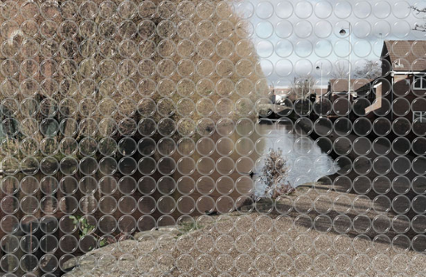 River through bubblewrap